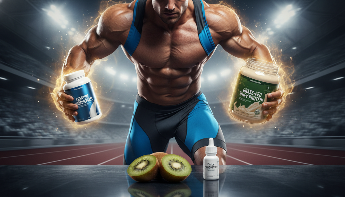 How do evidence-backed supplements and foods support strength and digestion?